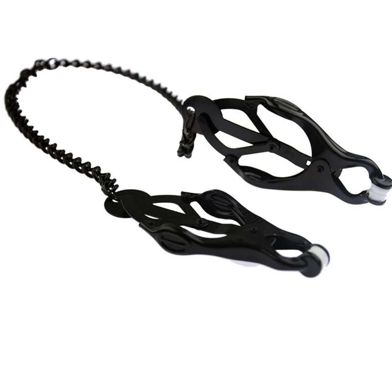 Metal Nipples Clamps Labium Clips Breast Clit Stimulation Massage Bondage Slave Sex Toys For Women Men Couples Adult Games Sex Games cb5feb1b7314637725a2e7: Black