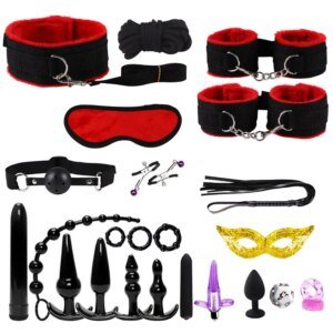 BDSM Bondage Sex Toys for Women sexy toys handcuffs for session Anal plug Vibrator female erotic accessories sexulaes toys 18 Bondage Gear BDSM Bondage Sex Toys for Women sexy toys handcuffs for session Anal plug Vibrator female erotic accessories sexulaes toys 18 Bondage Gear cb5feb1b7314637725a2e7: 11pcs Black|11pcs Red|23pcs black|23pcs red|7pcs Black|7pcs Red