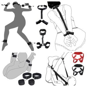 Bdsm Bed Bandages Restraints Handcuffs Open Leg Bdsm Bondage Set Ankle Cuffs Rope Strap Adult Fetish Sex Toys for Woman Couples Bondage Gear cb5feb1b7314637725a2e7: Black B|Black D|Black E|Black F|Black-A 1.5m|Black-C|Red-A 1.5m|Red-E|red-F