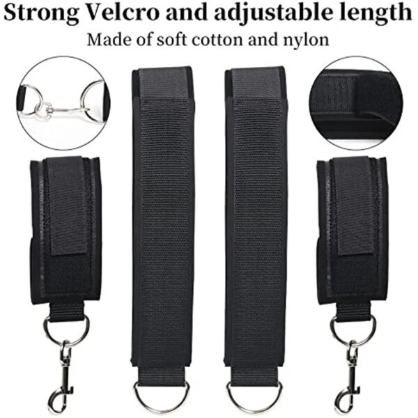BDSM Sexy Bondage With Handcuffs Ankle Cuffs Adjustable Straps Breast Clip Oral Plug Adult Game Erotic Sex Toy for Women Couples Bondage Gear cb5feb1b7314637725a2e7: S007-Fblack|S007-Fred|S007-T|S007-T red|S007-U