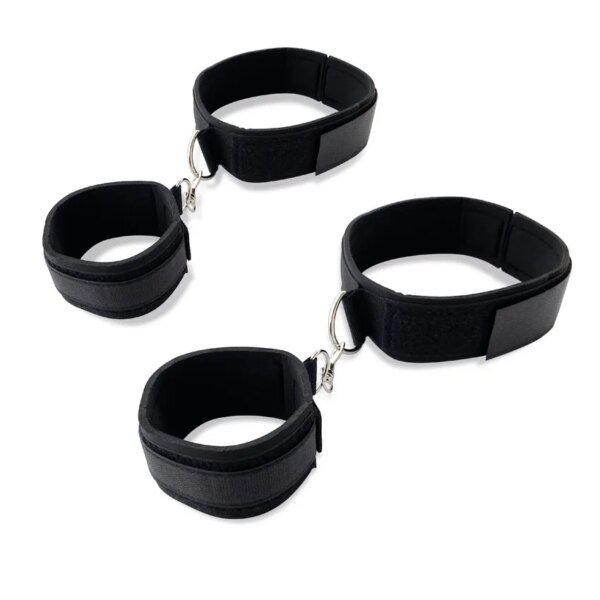 BDSM Sexy Bondage With Handcuffs Ankle Cuffs Adjustable Straps Breast Clip Oral Plug Adult Game Erotic Sex Toy for Women Couples Bondage Gear cb5feb1b7314637725a2e7: S007-Fblack|S007-Fred|S007-T|S007-T red|S007-U