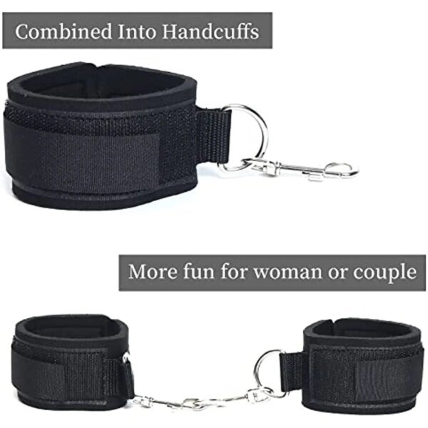 BDSM Sexy Bondage With Handcuffs Ankle Cuffs Adjustable Straps Breast Clip Oral Plug Adult Game Erotic Sex Toy for Women Couples Bondage Gear cb5feb1b7314637725a2e7: S007-Fblack|S007-Fred|S007-T|S007-T red|S007-U