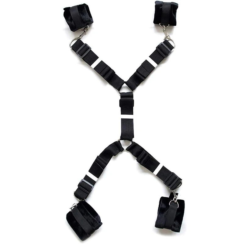 Sexual Bondage Restraints BDSM Bed Sex Toy Adjustable Handcuffs Wrist and Ankle Cuff Restraints Erotic Couple Games Gear Kit Bondage Gear cb5feb1b7314637725a2e7: No Fluff|with Fluff|with Fluff|with Fluff