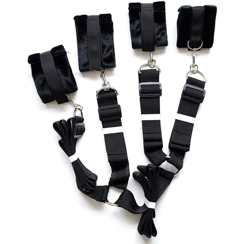Sexual Bondage Restraints BDSM Bed Sex Toy Adjustable Handcuffs Wrist and Ankle Cuff Restraints Erotic Couple Games Gear Kit Bondage Gear cb5feb1b7314637725a2e7: No Fluff|with Fluff|with Fluff|with Fluff
