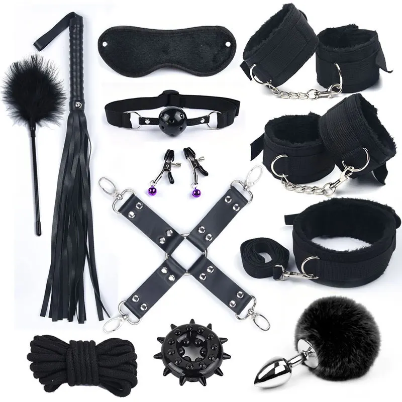 40CM Fox Tail Anal Plug Bondage Set Sex Toys For Women Whip Handcuffs For Sex Bdsm Exotic Adult Games Bondage Gear 40CM Fox Tail Anal Plug Bondage Set Sex Toys For Women Whip Handcuffs For Sex Bdsm Exotic Adult Games Bondage Gear cb5feb1b7314637725a2e7: 10pcs black|10pcs red|12pcs Black|12pcs Red|13pcs black|13pcs red|7pcs Black|7pcs Red