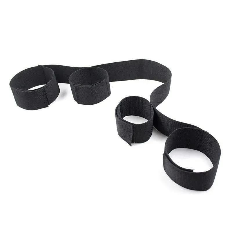 Pair Handcuff And Foot Cuff, Bondage Restraints Femdom Sex Adults BDSM Toys Game Erotic Toys Bondage Gear cb5feb1b7314637725a2e7: Black
