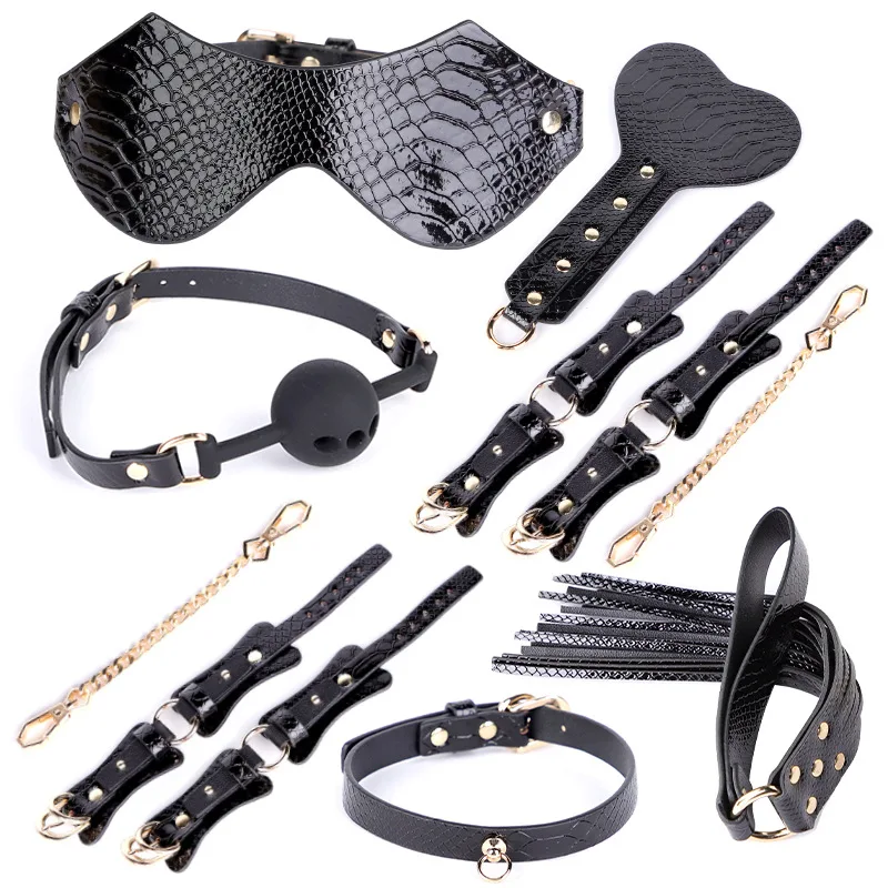 Exotic sex toys, leather plush sexy bondage bundle set, gag, whip, butt plug, sex toys for women, nipple clips, erotic sex toys Bondage Gear 1ef722433d607dd9d2b8b7: China