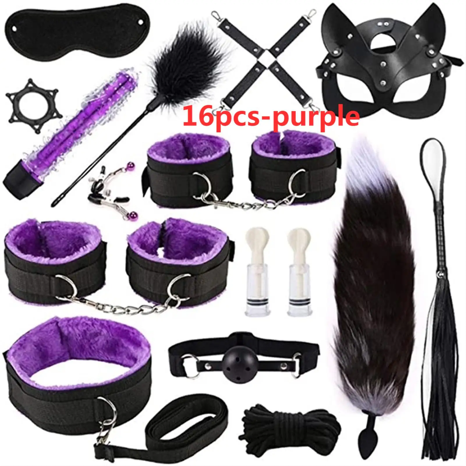 16pcs-Purple