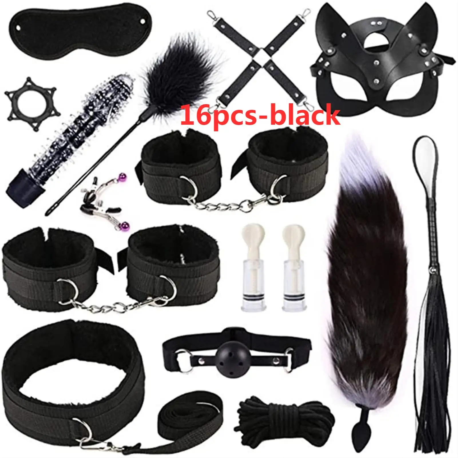 16pcs-Black