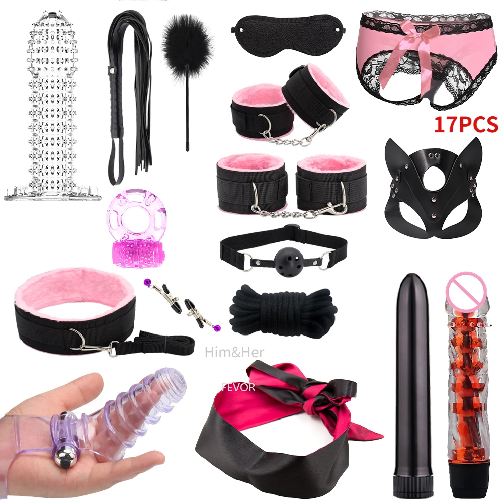 Sex Toy BDSM Kits Plush Sex Bondage Set Handcuffs Sex Games Whip Gag Nipple Clamps Sex Toys For Couples Exotic Accessories +18 Bondage Gear cb5feb1b7314637725a2e7: Army Green|Black|Blue|Brown|Chocolate|Dark Blue|Dark Gray|Dark khaki|Flesh|Gold|Green|Light Green|Light Grey|Light yellow|Mixed Colors|Orange|Other|Pink|Plum|Purple|Red|Silver|Sky Blue|Transparent|Violet|White|Wine Red|Yellow