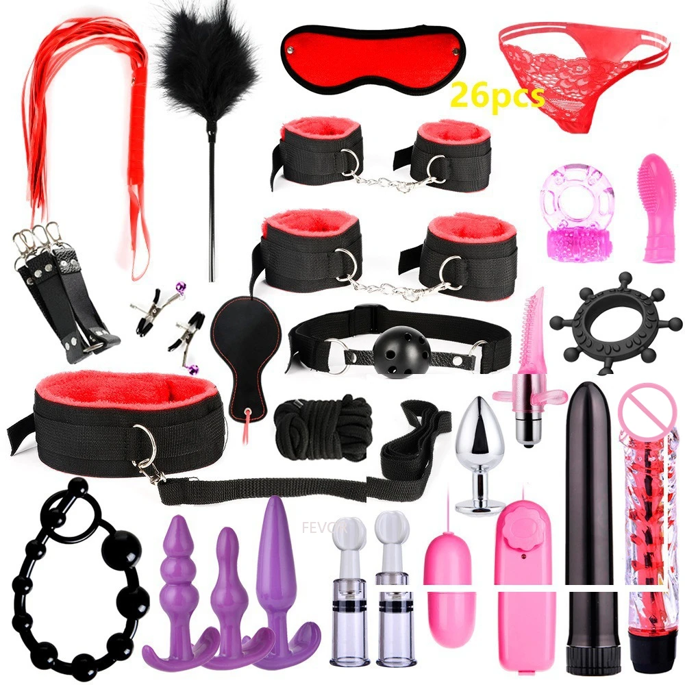 Sex Toy BDSM Kits Plush Sex Bondage Set Handcuffs Sex Games Whip Gag Nipple Clamps Sex Toys For Couples Exotic Accessories +18 Bondage Gear cb5feb1b7314637725a2e7: Army Green|Black|Blue|Brown|Chocolate|Dark Blue|Dark Gray|Dark khaki|Flesh|Gold|Green|Light Green|Light Grey|Light yellow|Mixed Colors|Orange|Other|Pink|Plum|Purple|Red|Silver|Sky Blue|Transparent|Violet|White|Wine Red|Yellow