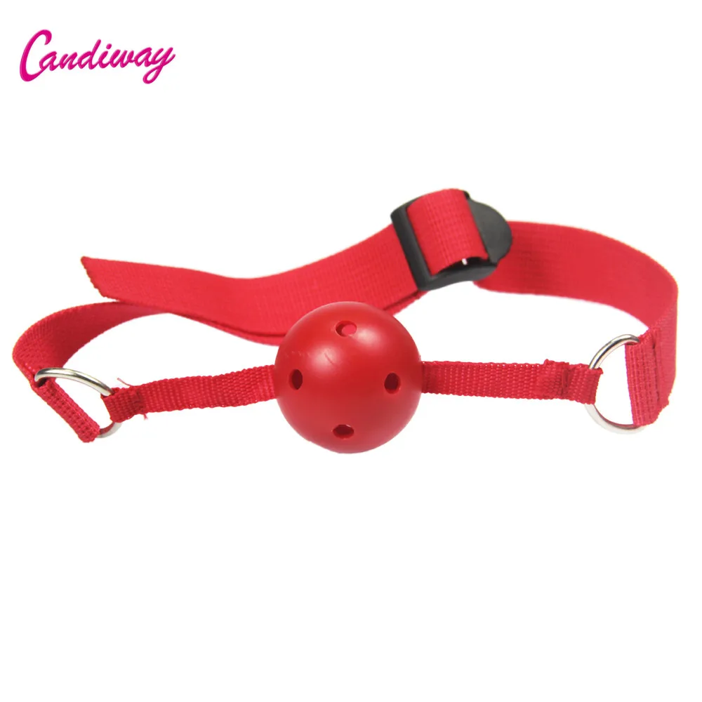 Candiway Adjustable Fetish Nylon Strap Hollow Mouth Ball Oral Gag BDSM Bondage Restraint Adult Sex Toys For Couple Sex Shop Bondage Gear cb5feb1b7314637725a2e7: Black|Pink|Purple|Red