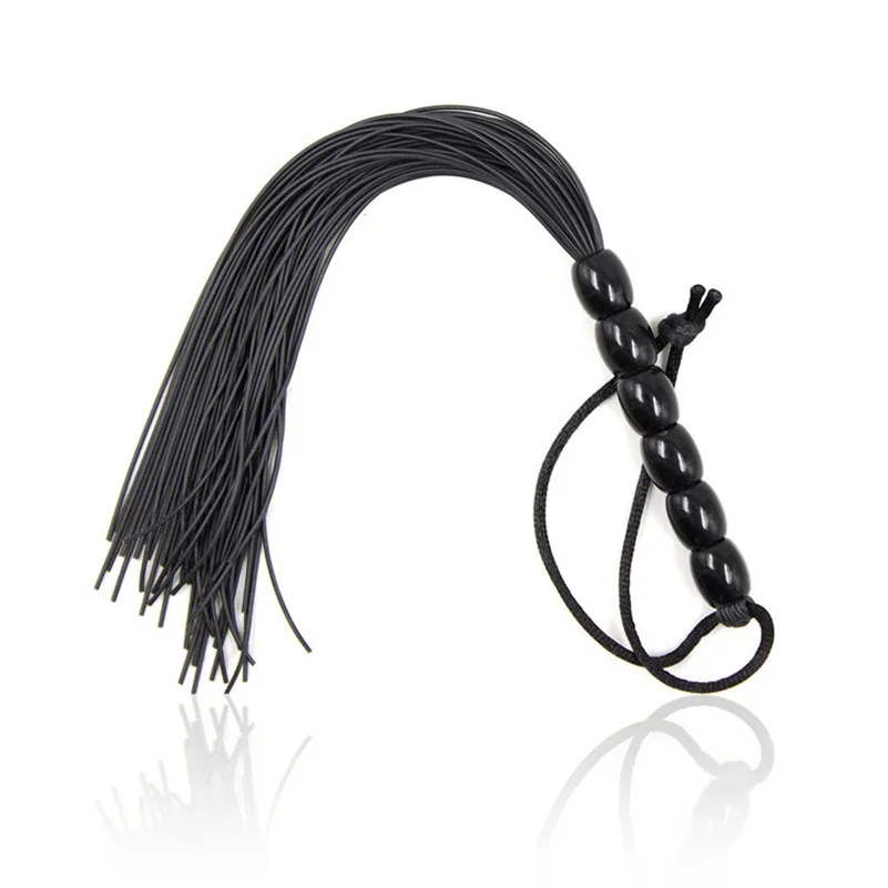 Rubber Tails Whip for Sensual Play and BDSM Erotic Sex Toys For Adult Games Tickle Mini Cosplay Bondage Bondage Gear cb5feb1b7314637725a2e7: Black|Blue|Pink|Purple|Red|Yellow