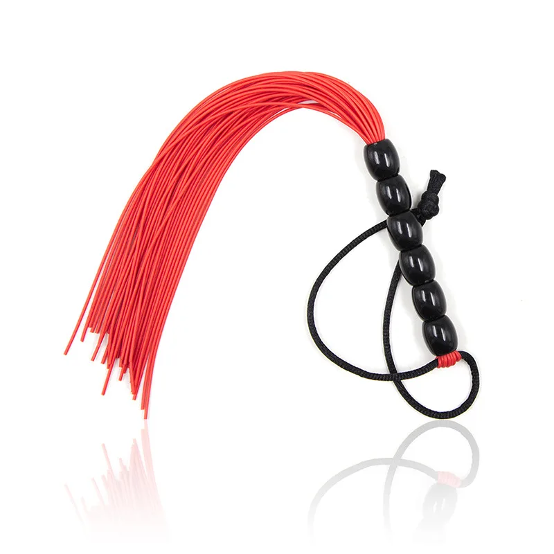 Rubber Tails Whip for Sensual Play and BDSM Erotic Sex Toys For Adult Games Tickle Mini Cosplay Bondage Bondage Gear cb5feb1b7314637725a2e7: Black|Blue|Pink|Purple|Red|Yellow