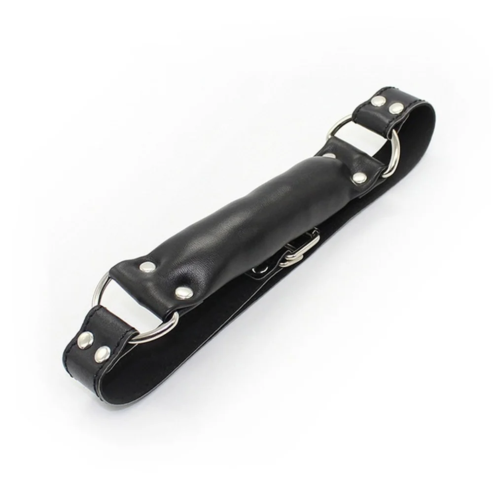 WAKEWAY Leather Bite Flirting Sex Supplies Toy Couple Female Fetish Bondage Erotic Slave Bondage Gear cb5feb1b7314637725a2e7: Black|Pink