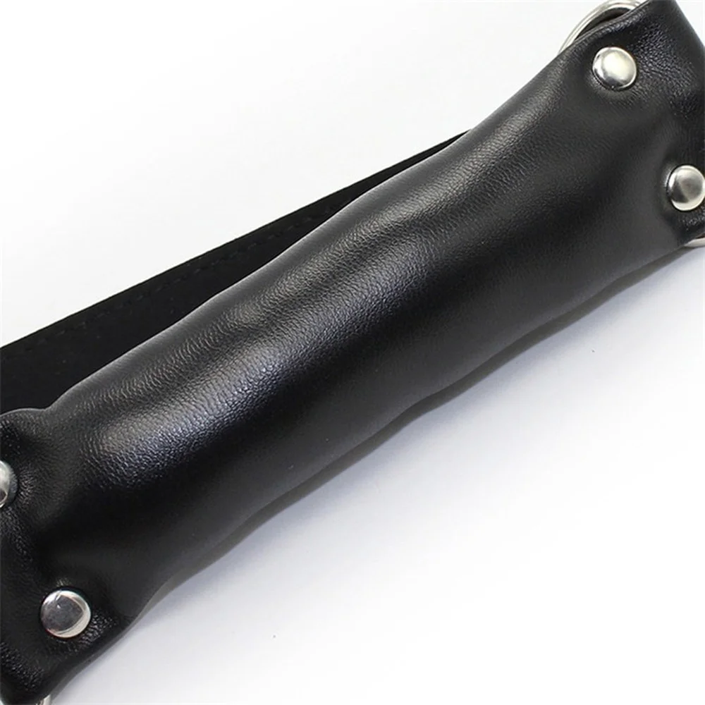 WAKEWAY Leather Bite Flirting Sex Supplies Toy Couple Female Fetish Bondage Erotic Slave Bondage Gear cb5feb1b7314637725a2e7: Black|Pink