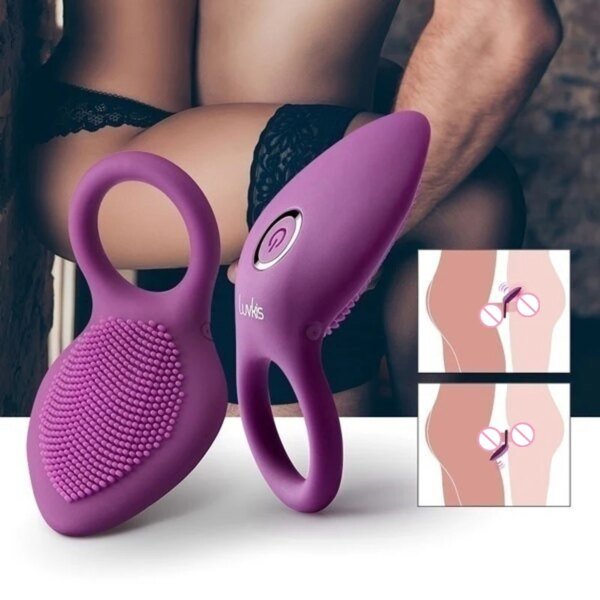 2020 Penis Ring Vibrating Clitoris Stimulator G Spot Sex Toy for Couple Vibro Ring Delay Lick Vagina Orgasm Premature Lock Fine Vibrators cb5feb1b7314637725a2e7: Black without box|Purple without box