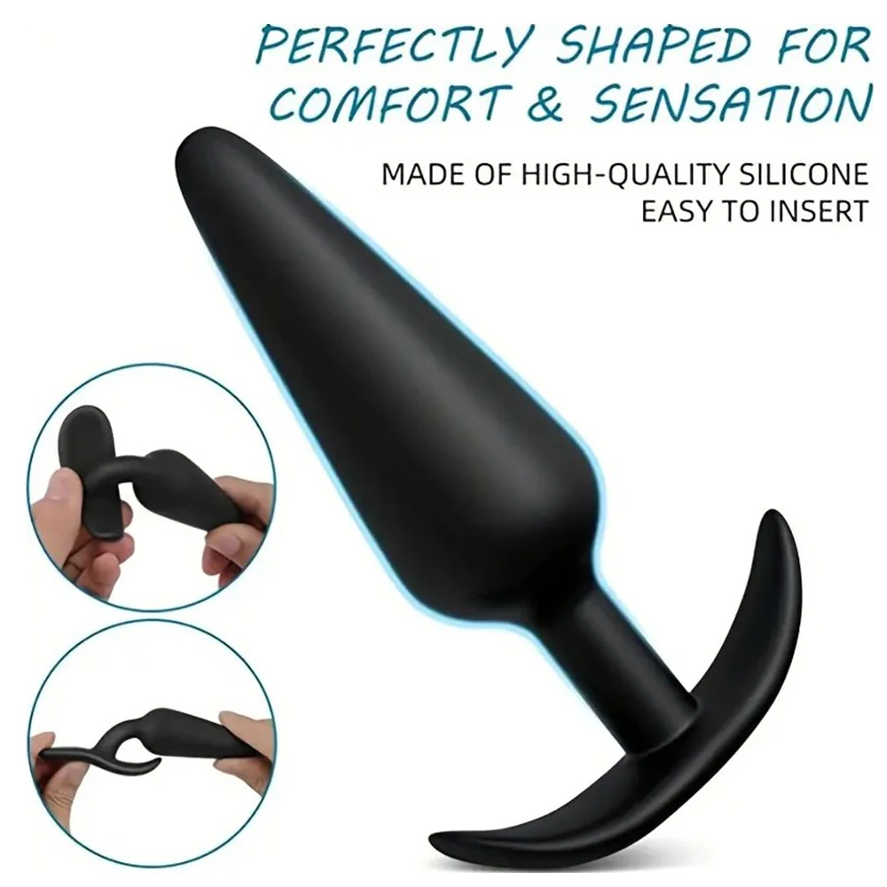 3 Sizes Anal Plug 100% Safe Silicone Dildo Anal Butt Plug Unisex Wearable Stopper Adults Sex Toys for Men/Women Trainer Massager Sex Toys For Men cb5feb1b7314637725a2e7: L|M|ML|S|SL|SM|SML