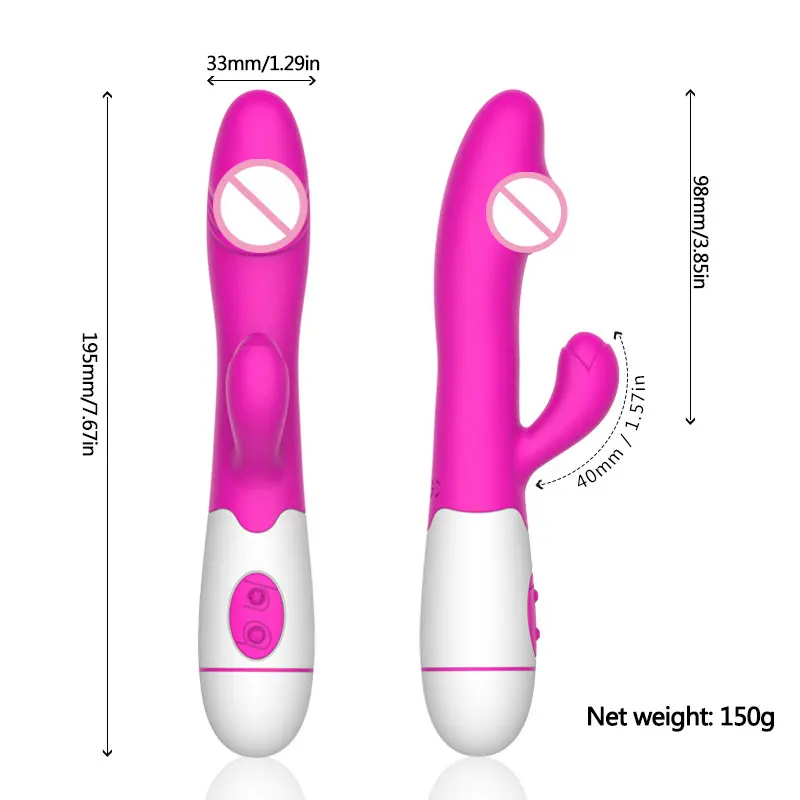 30 Speed Rechargeable Handheld Silicone Adult Clit Clitoral Clitoris Sex Toy G Spot Dual Motor Rabbit Vibrator for Women Female Vibrators cb5feb1b7314637725a2e7: Black-AAA-battery|Black-Rechargeable|Blue-AAA-battery|Blue-Rechargeable|Purple-AAA-battery|Purple-Rechargeable|Red-AAA-battery|Red-Rechargeable