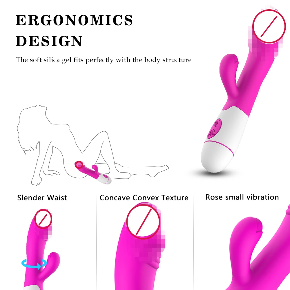 30 Speed Rechargeable Handheld Silicone Adult Clit Clitoral Clitoris Sex Toy G Spot Dual Motor Rabbit Vibrator for Women Female Sex Toys For Women 1ef722433d607dd9d2b8b7: China