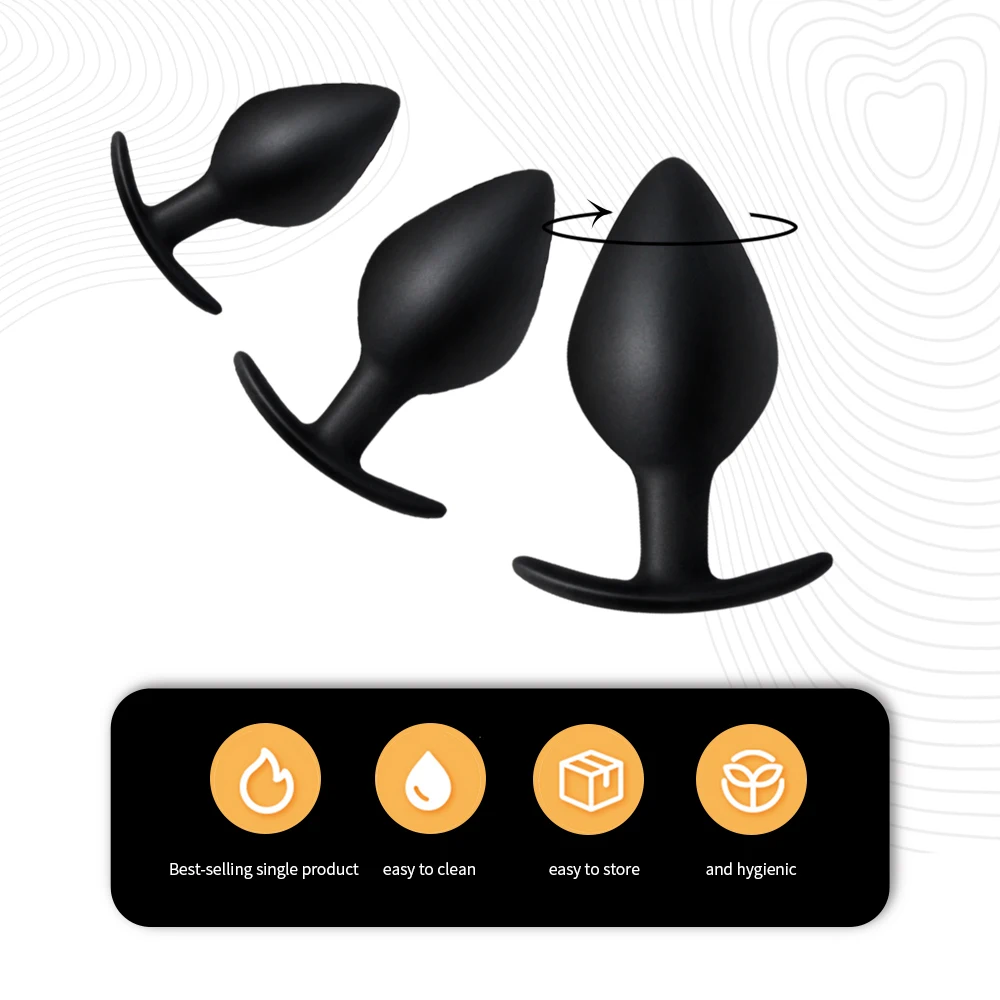 3pc Silicone Anal Plug Butt Plugs Sex Toys For Men Women bdsm Dildo tapon anale Prostate Massager buttplug Adult Sex Products Sex Toys For Men cb5feb1b7314637725a2e7: 3pcs
