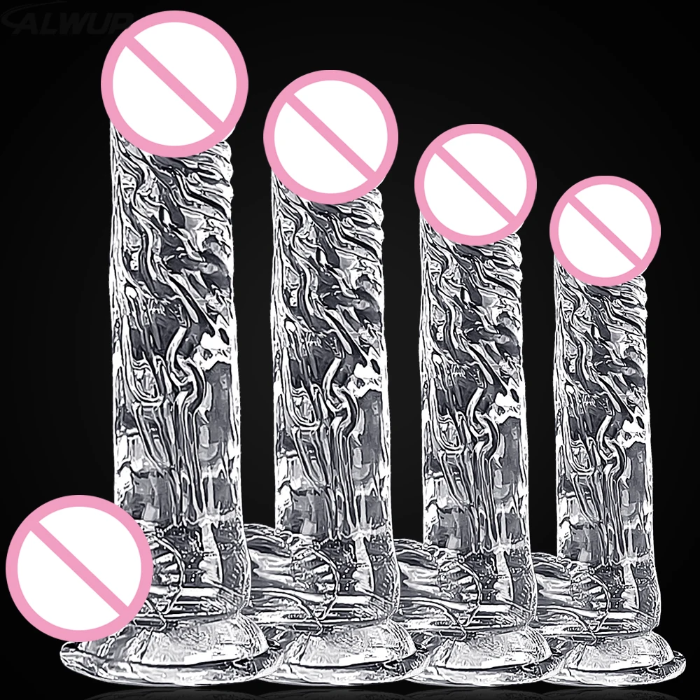 4 Sizes Transparent Soft Jelly Dildo Realistic Fake Dick Penis Sucker Butt Plug Sex Toys for Woman Men Vagina Anal Sex Toys Sex Toys For Women 4 Sizes Transparent Soft Jelly Dildo Realistic Fake Dick Penis Sucker Butt Plug Sex Toys for Woman Men Vagina Anal Sex Toys Sex Toys For Women cb5feb1b7314637725a2e7: JY04-110g-TR|JY04-165g-TR|JY04-230g-TR|JY04-70g-TR