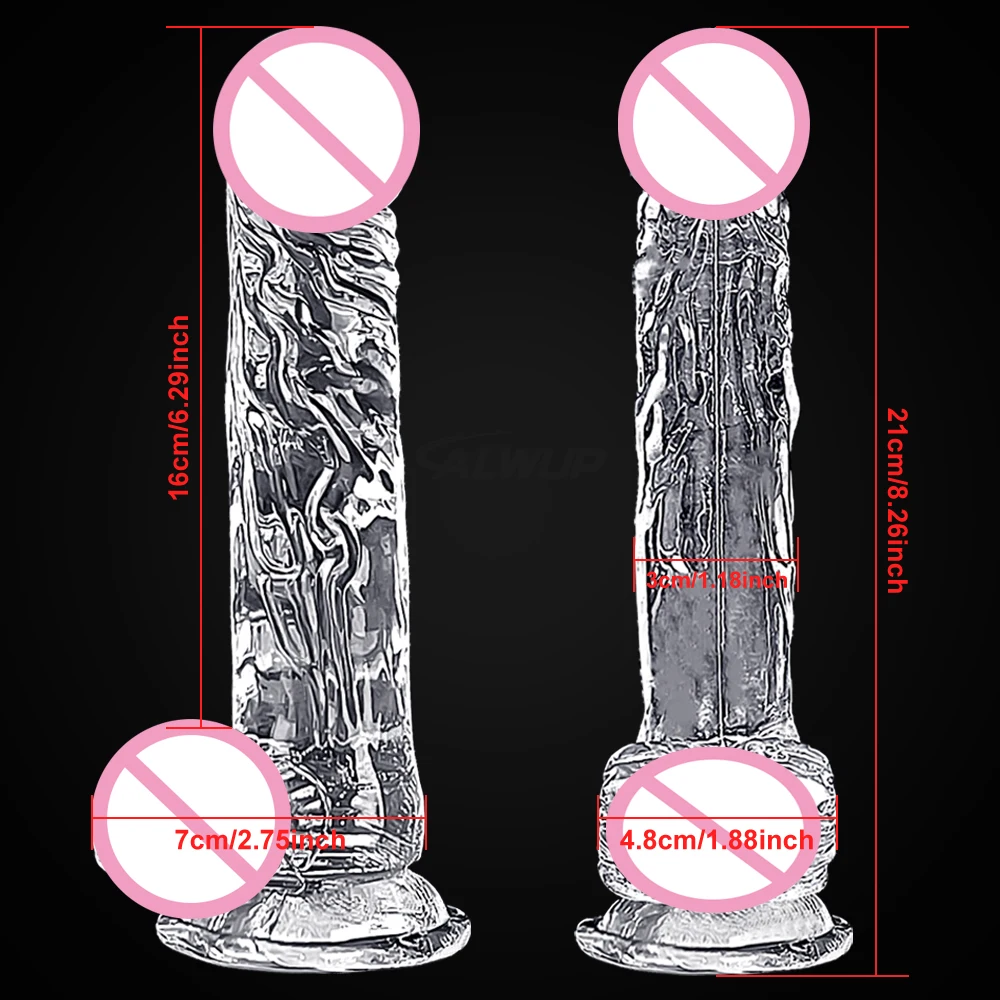 4 Sizes Transparent Soft Jelly Dildo Realistic Fake Dick Penis Sucker Butt Plug Sex Toys for Woman Men Vagina Anal Sex Toys Sex Toys For Women 4 Sizes Transparent Soft Jelly Dildo Realistic Fake Dick Penis Sucker Butt Plug Sex Toys for Woman Men Vagina Anal Sex Toys Sex Toys For Women cb5feb1b7314637725a2e7: JY04-110g-TR|JY04-165g-TR|JY04-230g-TR|JY04-70g-TR