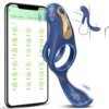 APP Penis Ring for Men Vibrating Cock Ring Ejaculation Delay Clitoris Perineum Stimulation Penis Vibrator Sex Toy for Couples Sex Toys For Men 1ef722433d607dd9d2b8b7: China