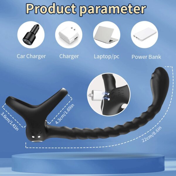 APP Remote Penis Ring Anal Plug Vibrators For Men Cock Ring Delay Exerciser Prostate Stimulator Massager Adult Sex Toys for Men Sex Toys For Men cb5feb1b7314637725a2e7: APP Vibrator|Remote Vibrator