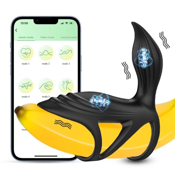 APP Vibrating Cock Ring Penis Ring Vibrator Delay Testicles Ejaculation Sex Toys for Men Couple Sperm Lock Penisring Cockring Sex Toys For Men APP Vibrating Cock Ring Penis Ring Vibrator Delay Testicles Ejaculation Sex Toys for Men Couple Sperm Lock Penisring Cockring Sex Toys For Men cb5feb1b7314637725a2e7: SJH50-APP-BK|SJH51-APP-BK