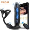 Anal Plug Vibrator Thrusting Dildo 10 Modes Prostate Massager Cock Ring Vibrating Thrusting Modes App Remote Control Adult Toys Sex Toys For Lesbians Anal Plug Vibrator Thrusting Dildo 10 Modes Prostate Massager Cock Ring Vibrating Thrusting Modes App Remote Control Adult Toys Sex Toys For Lesbians cb5feb1b7314637725a2e7: A with APP|B Double control|C with APP|D with APP|E Double control