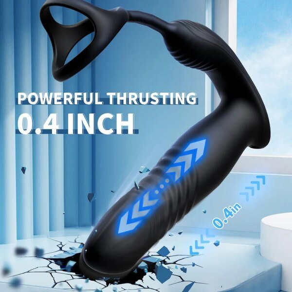 Anal Plug Vibrator Thrusting Dildo 10 Modes Prostate Massager Cock Ring Vibrating Thrusting Modes App Remote Control Adult Toys Sex Toys For Lesbians Anal Plug Vibrator Thrusting Dildo 10 Modes Prostate Massager Cock Ring Vibrating Thrusting Modes App Remote Control Adult Toys Sex Toys For Lesbians cb5feb1b7314637725a2e7: A with APP|B Double control|C with APP|D with APP|E Double control