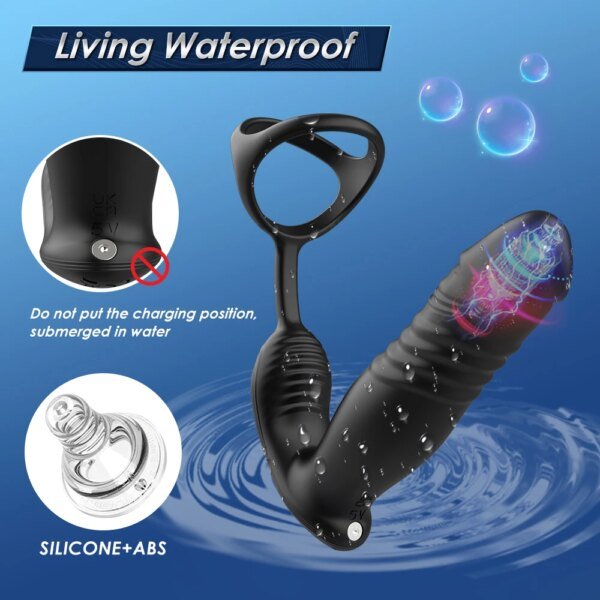 Anal Plug Vibrator Thrusting Dildo 10 Modes Prostate Massager Cock Ring Vibrating Thrusting Modes App Remote Control Adult Toys Sex Toys For Lesbians Anal Plug Vibrator Thrusting Dildo 10 Modes Prostate Massager Cock Ring Vibrating Thrusting Modes App Remote Control Adult Toys Sex Toys For Lesbians cb5feb1b7314637725a2e7: A with APP|B Double control|C with APP|D with APP|E Double control
