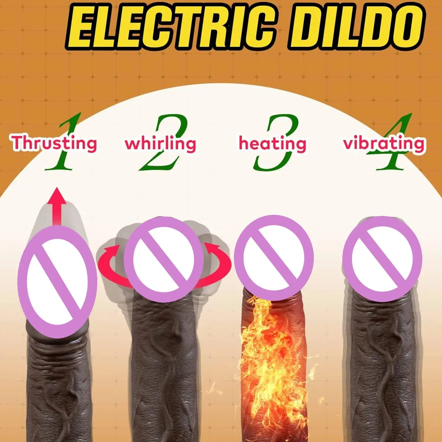 App Thrusting Black Realistic Penis Dildo Sex Toy Female Telescopic Rotation Heating G Spot Clitoral Anal Stimulation Vibrator Dildos cb5feb1b7314637725a2e7: APP|APP and Remote|Remote