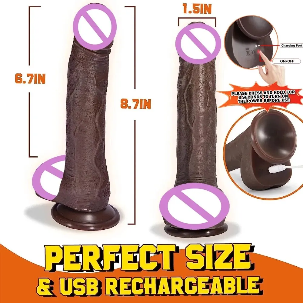 App Thrusting Black Realistic Penis Dildo Sex Toy Female Telescopic Rotation Heating G Spot Clitoral Anal Stimulation Vibrator Dildos cb5feb1b7314637725a2e7: APP|APP and Remote|Remote