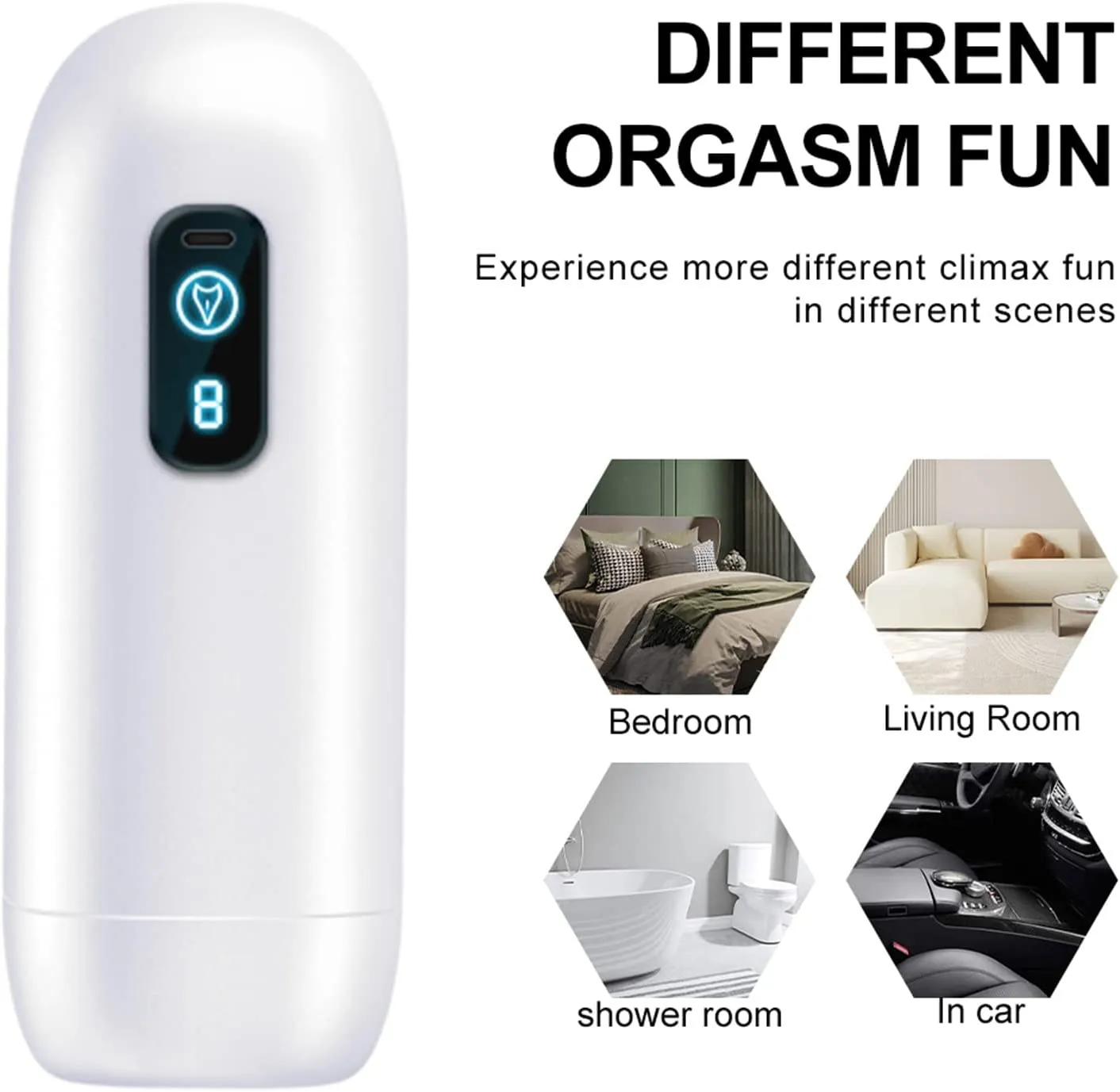 Automatic Male Masturbator Cup Powerful Vibrator Digital Blowjob Machine Strong Vibration Real Pussy Masturbation Sex Toys Best Sellers cb5feb1b7314637725a2e7: White