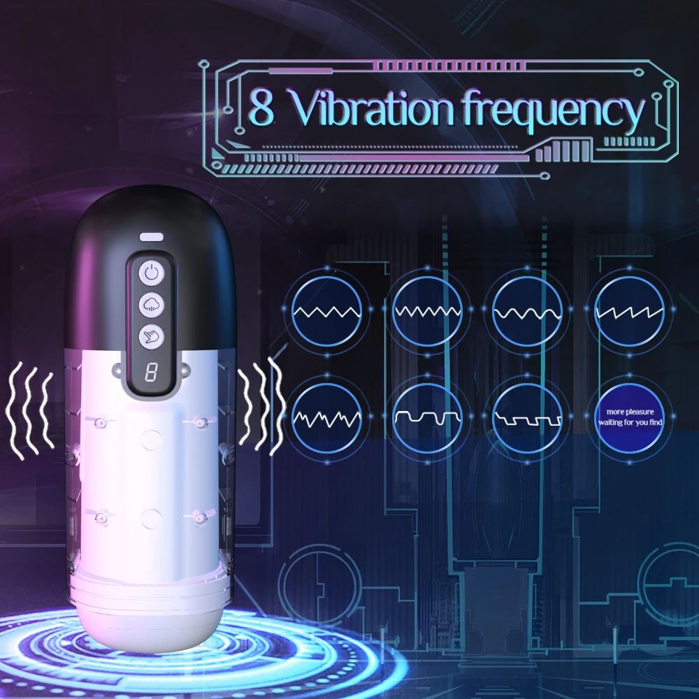 Automatic Male Masturbator Penis blowjob Vibrator Vacuum Sucking Machine Vagina Pocket Pusssy Masturbation Cup Sex Toys for Men Sex Toys For Men cb5feb1b7314637725a2e7: Black with Box
