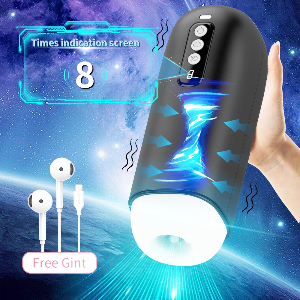Automatic Male Masturbator Penis blowjob Vibrator Vacuum Sucking Machine Vagina Pocket Pusssy Masturbation Cup Sex Toys for Men Sex Toys For Men cb5feb1b7314637725a2e7: Black with Box