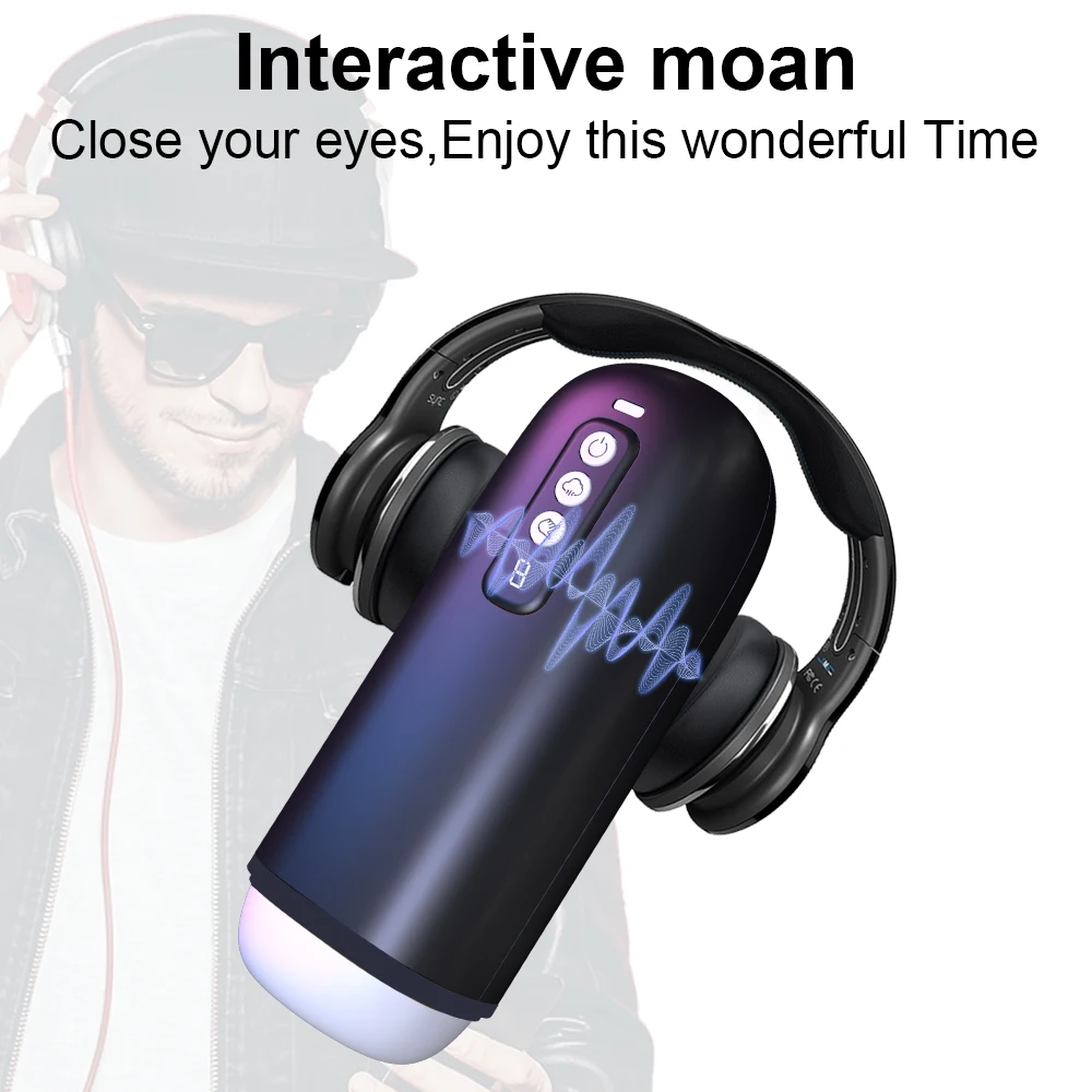 Automatic Male Masturbator Penis blowjob Vibrator Vacuum Sucking Machine Vagina Pocket Pusssy Masturbation Cup Sex Toys for Men Sex Toys For Men cb5feb1b7314637725a2e7: Black with Box