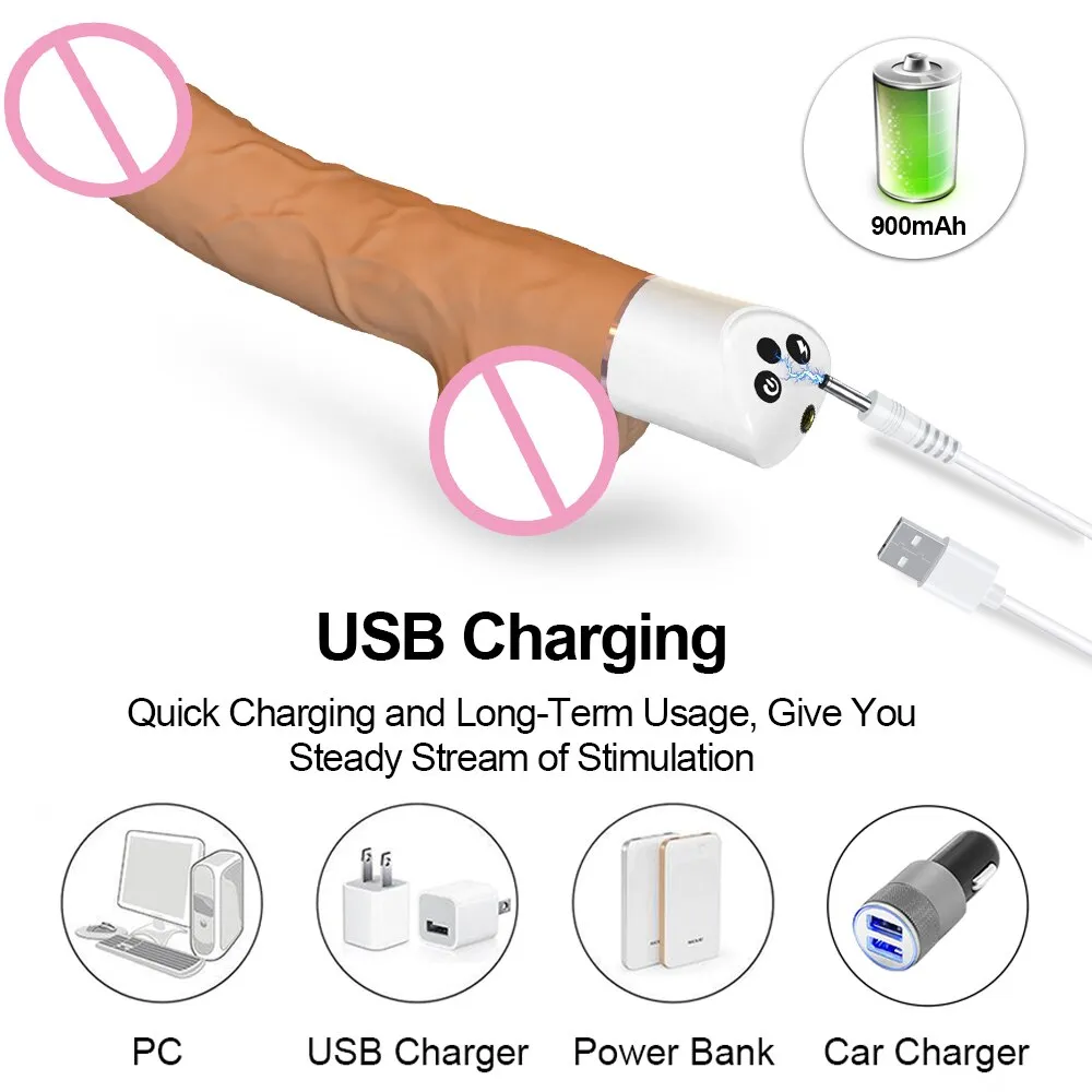 Automatic Thrusting Dildo G Spot Vibrator with Suction Cup Sex Toy for Women Adult Hand-Free Sex Fun Anal Vibrator for Orgasm Sex Toys For Women cb5feb1b7314637725a2e7: PJ01