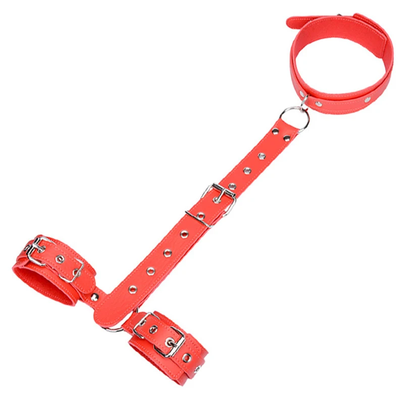 BDSM Bondage Restraints Collar Fetish Sex Products Gags Adult Games Erotic Sex Toys for Woman Couples Slave Neck Handcuffs Sex Toys For Couple BDSM Bondage Restraints Collar Fetish Sex Products Gags Adult Games Erotic Sex Toys for Woman Couples Slave Neck Handcuffs Sex Toys For Couple cb5feb1b7314637725a2e7: Black|Red