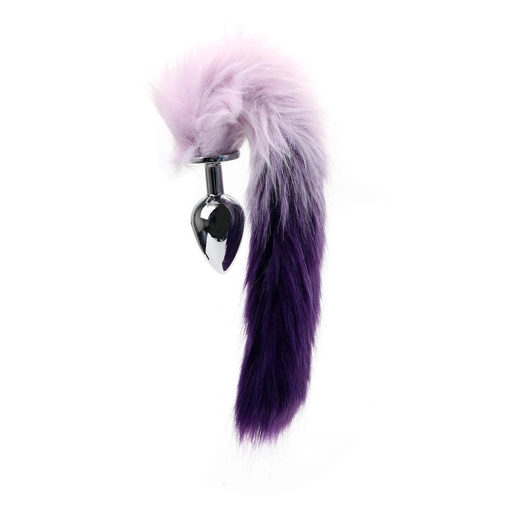 BLACKWOLF Fox Tail Anal Plug Adult Games Stainless steel Anal Bead Butt Plug Stimulator Sex Products Flirting Toys For Women Sex Toys For Women cb5feb1b7314637725a2e7: Black|Coffee Silver|Gradient color|Gray|Red|White
