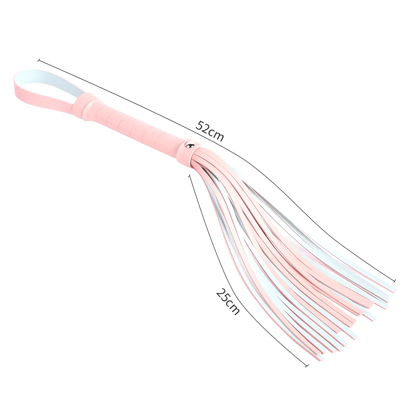 BLACKWOLF Sexy Leather Fliring Whip Adult Games Bondage Whip Sex Toys for Couples Sexy Erotic Fetish Spanking BDSM Flogger Sex Games cb5feb1b7314637725a2e7: Black|Pink