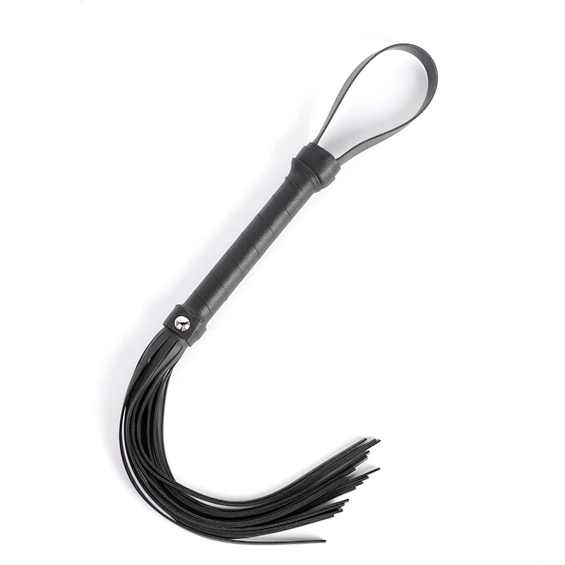 BLACKWOLF Sexy Leather Fliring Whip Adult Games Bondage Whip Sex Toys for Couples Sexy Erotic Fetish Spanking BDSM Flogger Sex Games cb5feb1b7314637725a2e7: Black|Pink