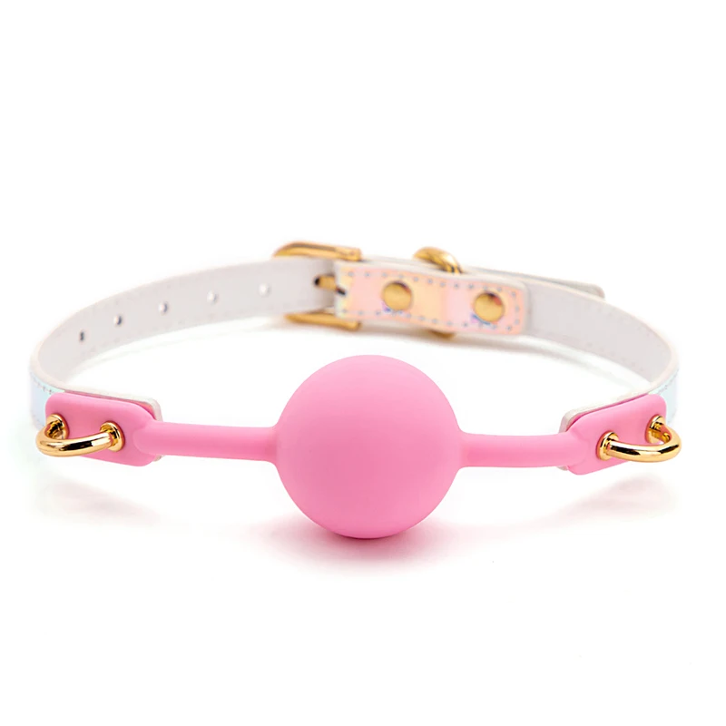 BLACKWOLF Soft Silicone Ball Gag Oral Fixation Bondage Mouth Gag Mouth Stuffed PU Leather Band Sex Toys for Couples Adult Games Sex Games cb5feb1b7314637725a2e7: Black|Black Dog Bone|Pink|Pink Dog Bone