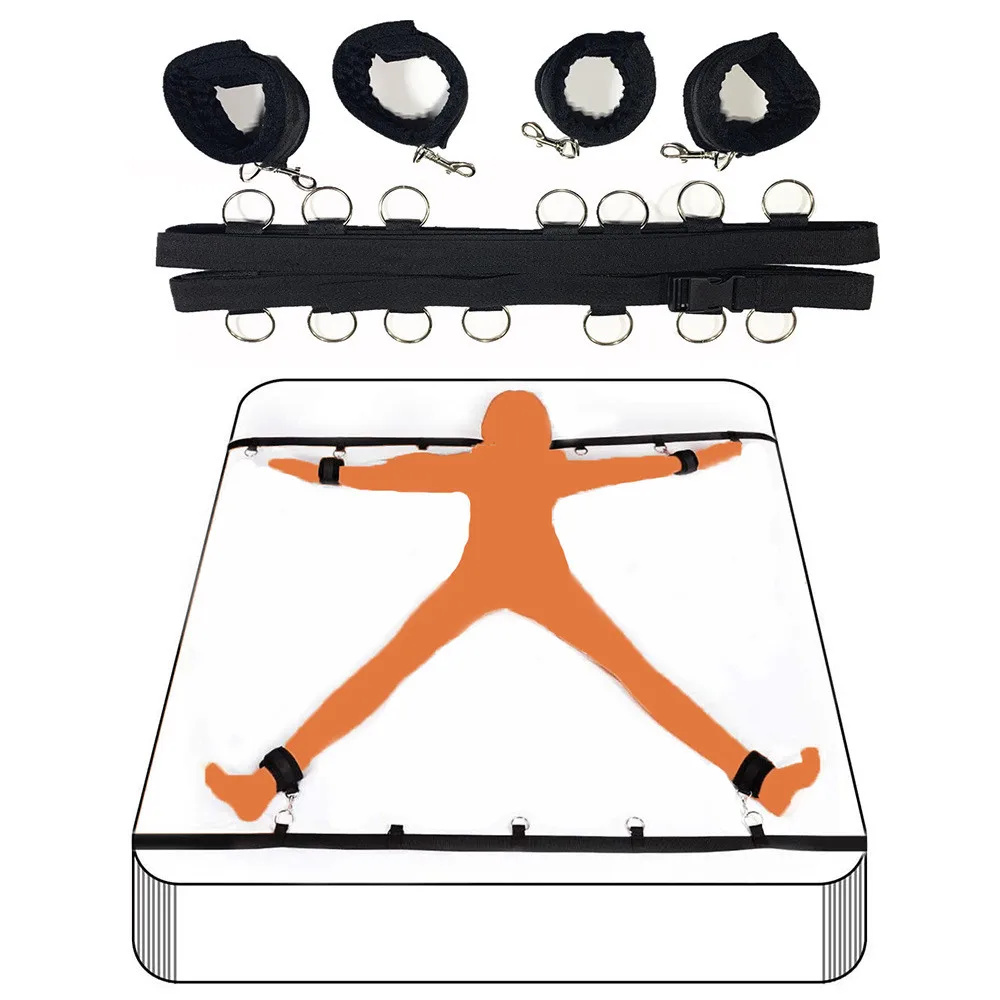 Bed BDSM Bondage Adult Erotic Sex Toys for Women Couples Games Nylon Handcuffs Ankle Cuffs Under Sextoys Sexual Accessories 18+ Sex Toys For Women cb5feb1b7314637725a2e7: Black-Newest|Black-Simple|Black-Upgrade|Bunny cosplay|Cat cosplay|Collar|Hand Ankle cuffs set|Mouth gag|Red-Simple|Red-Upgrade|SM Rope 5m|SM Tape 15m