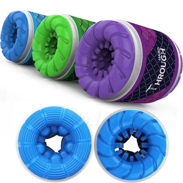 Blowjob Male Masturbator Cup Artificial Vagina Dual Channel Erotic Sex Toys For Men Pocket Pussy Glans Stimulator Adult Products Sex Toys For Men cb5feb1b7314637725a2e7: Blue|Green|Purple