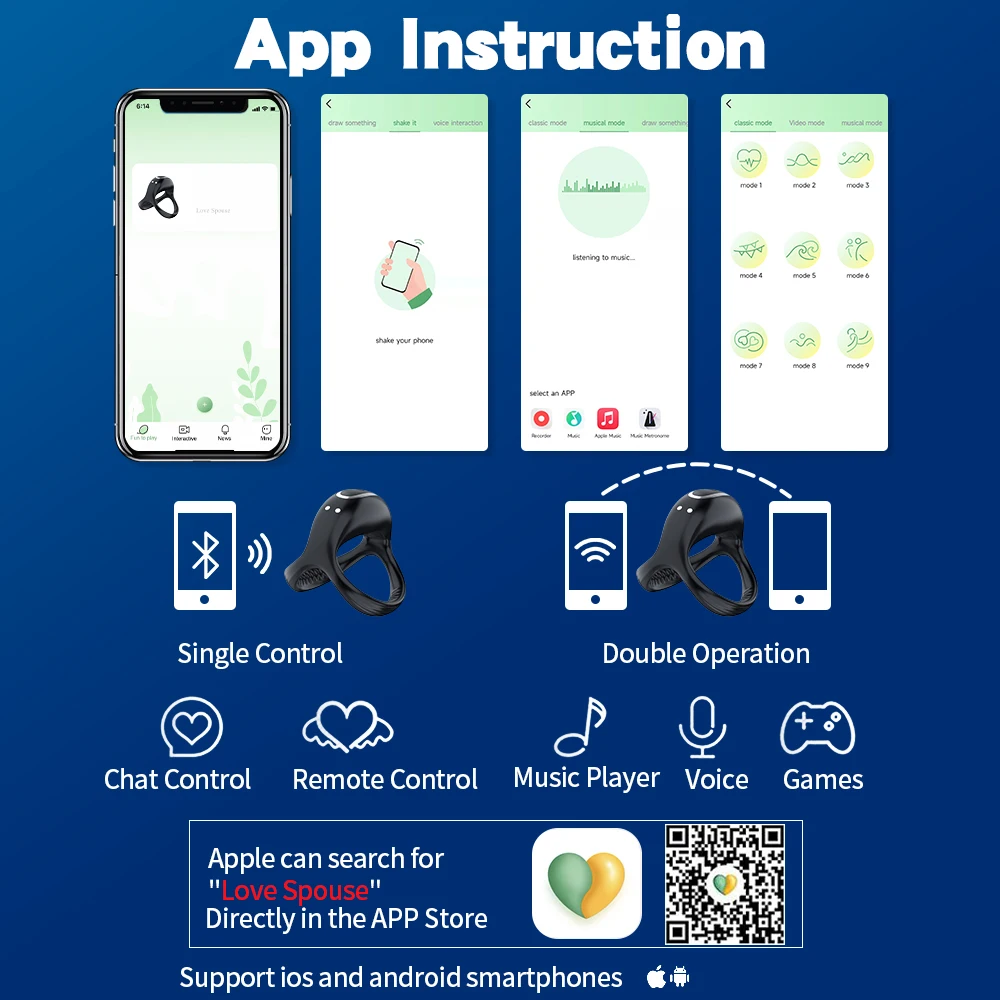 Bluetooth Wireless Remote Control Vibrating Cock Ring Delayed Ejaculation Penis Ring Vibrator Adults Sex Toy for Men Masturbator Sex Toys For Men cb5feb1b7314637725a2e7: APP Control|No APP No Wireless|Wireless Remote