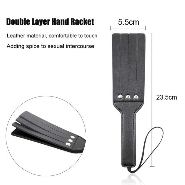 Bondage PU Leather Spanking Paddle Flirt Fetish Slave Flogger Whip Sex Toys Adult Couples Valentine’s Day Game Bondage Gear Bondage PU Leather Spanking Paddle Flirt Fetish Slave Flogger Whip Sex Toys Adult Couples Valentine’s Day Game Bondage Gear cb5feb1b7314637725a2e7: Black