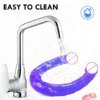 Double Dildo Flexible Soft Cock G-spot Toys Anal Plug Sex Toys for Women Gay Lesbian Vagina Double Ended Dong Artificial Penis Sex Toys For Lesbians cb5feb1b7314637725a2e7: Black|Blue|Pink|Purple|Skin|Transparent